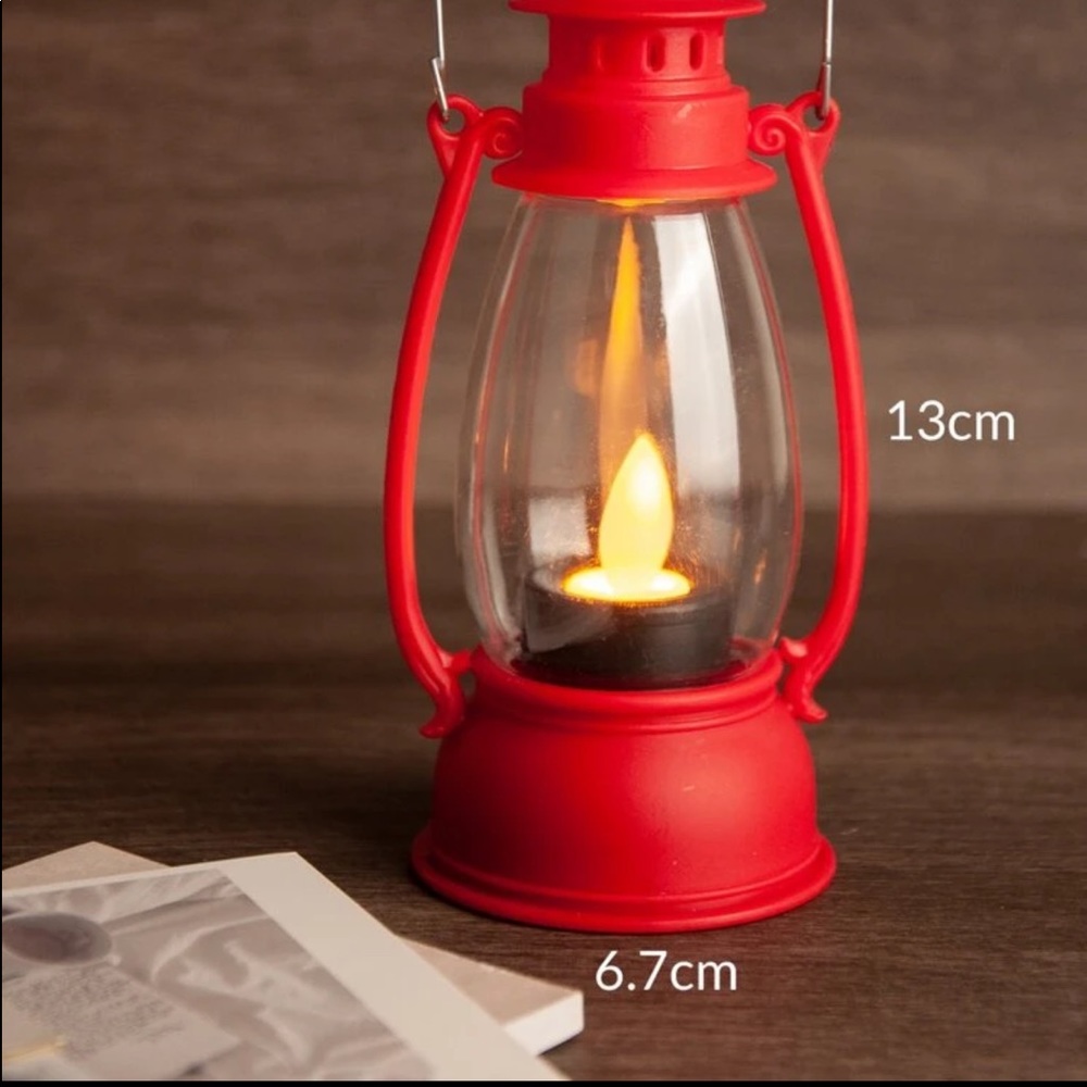 Home: Two Small Lanterns - Color Red - Picture 4 of 5